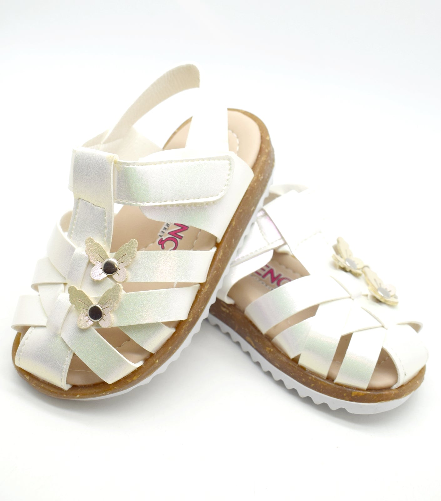 White sandals