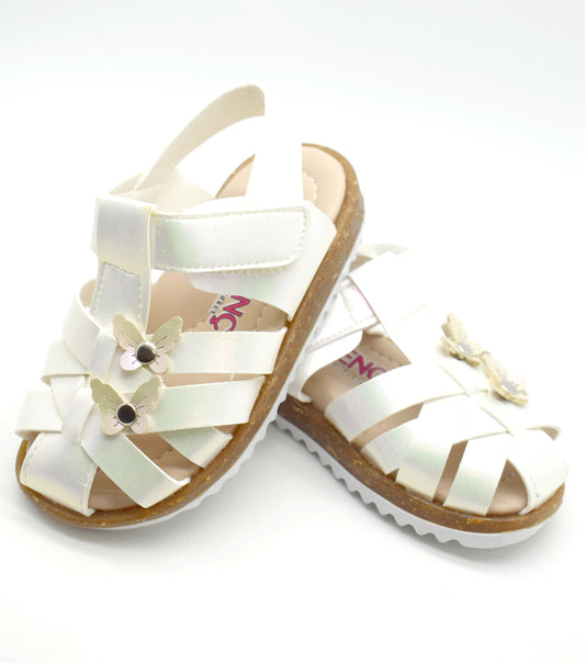 White sandals