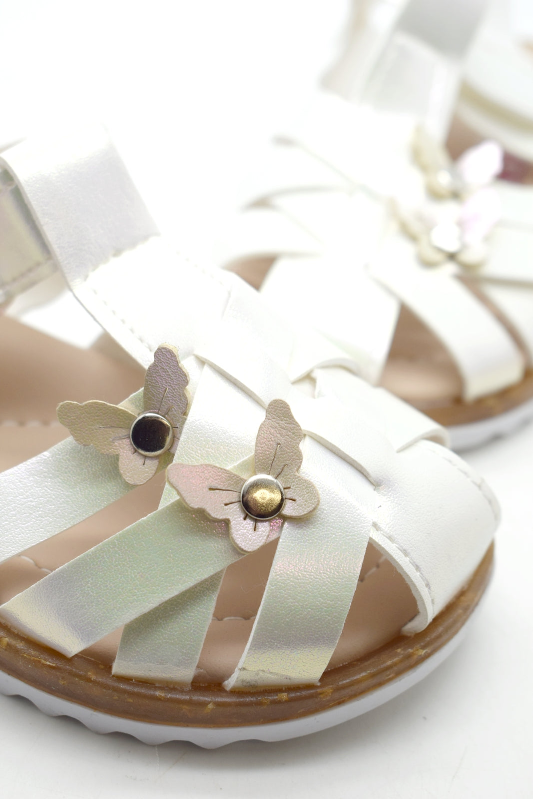 White sandals
