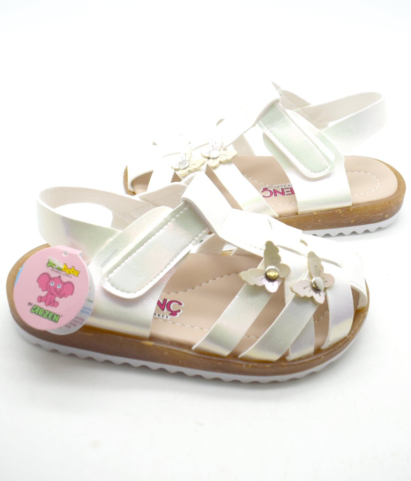 White sandals