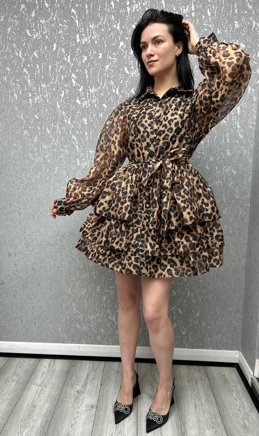 Leopard mini dress