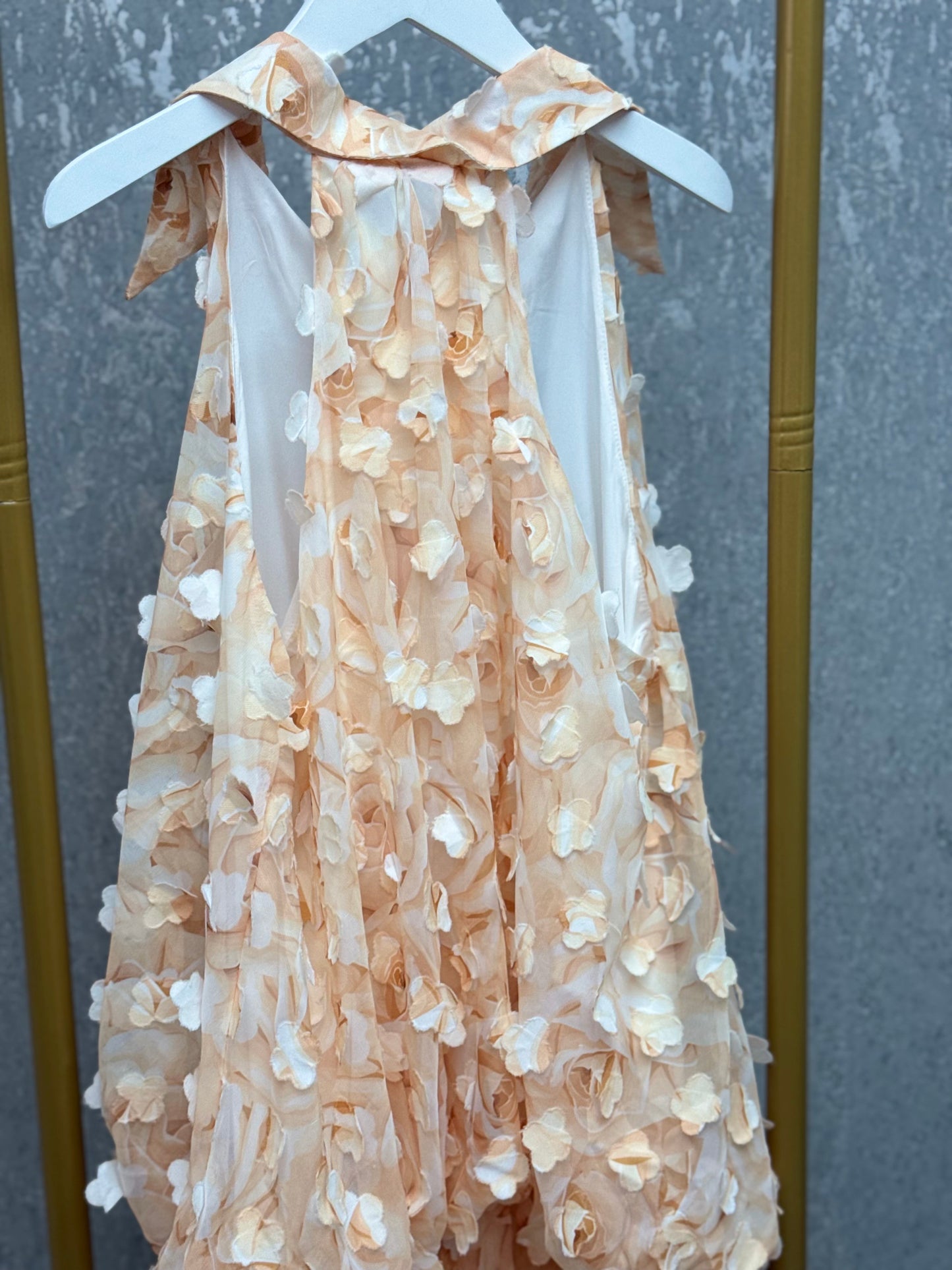 Floral Mini Dress with Elegant Buttons