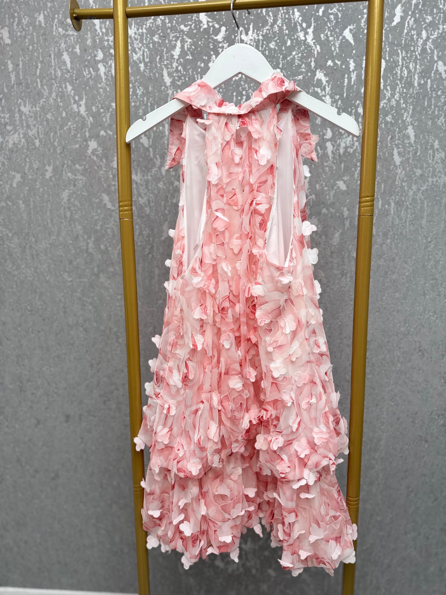 Floral Mini Dress with Elegant Buttons
